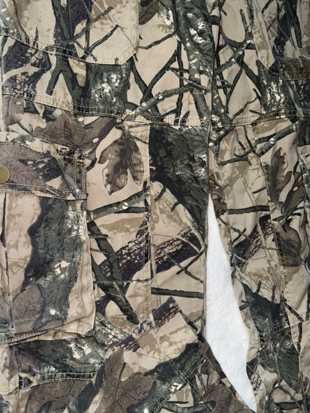 TCL Camouflage Cotton Cargo Pants in Beige and Olive - Picture 3 of 8